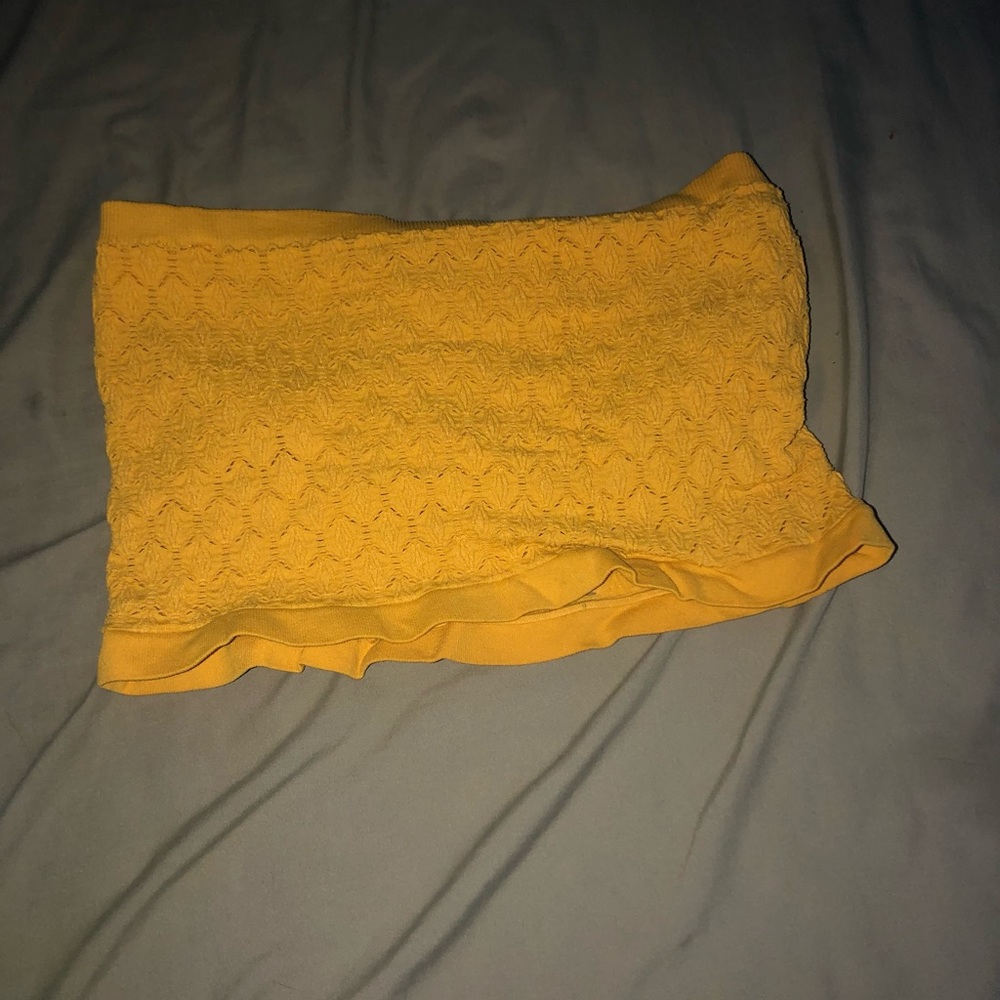 Forever 21 mustardy cropped tube top